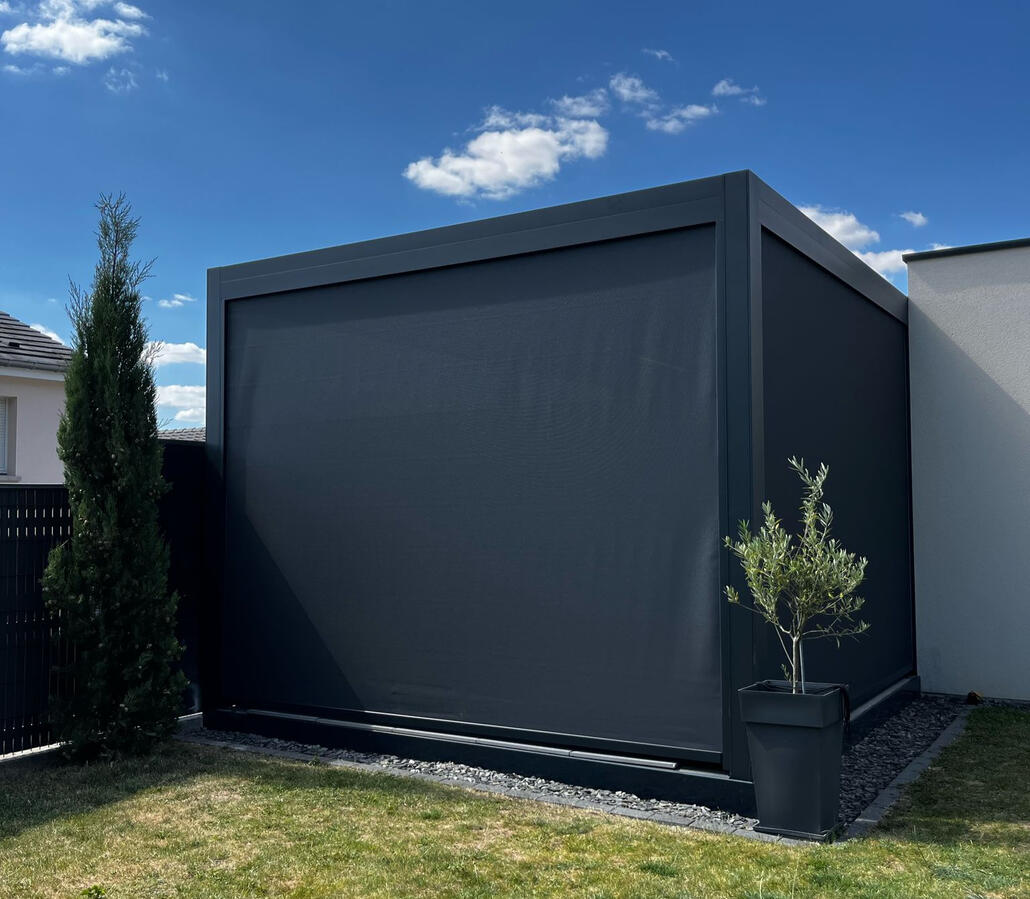 Pergola aluminium fermée